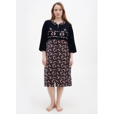 Халат Wild love 2XL,3XL,4XL,5XL велюр 21446
